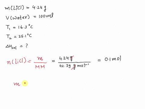 [GET ANSWER] in a chemistry experiment 424 g of lithium chloride is ...