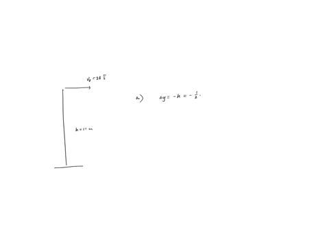 a-small-projectile-is-launched-horizontally-with-an-initial-velocity-of-28-ms-from-a-cliff-of-height-11m-a-what-was-the-total-flight-time-of-the-object-b-how-far-away-from-the-base-of-the-cliff-is-the