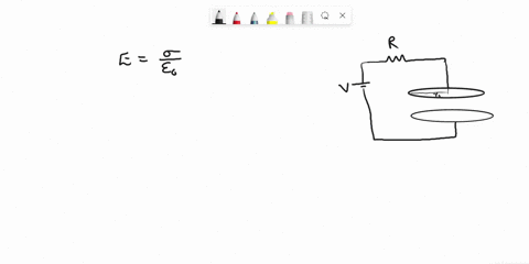 1-unmasking-the-poynting-vector-an-rc-circuit-consists-of-an-ideal-battery-of-voltage-v-a-switch-s-a-resistor-r-and-a-parallel-plate-capacitor-with-circular-plates-of-radius-ro-filled-with-a-26608