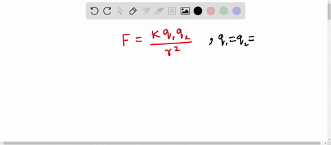 two-point-charges-each-with-011-cc-of-charge-are-015-mm-apart-knowing-that-kk-is-9109nm2c29109nm2c2-the-proportionality-constant-for-coulombs-law-find-the-force-between-the-charges-71763