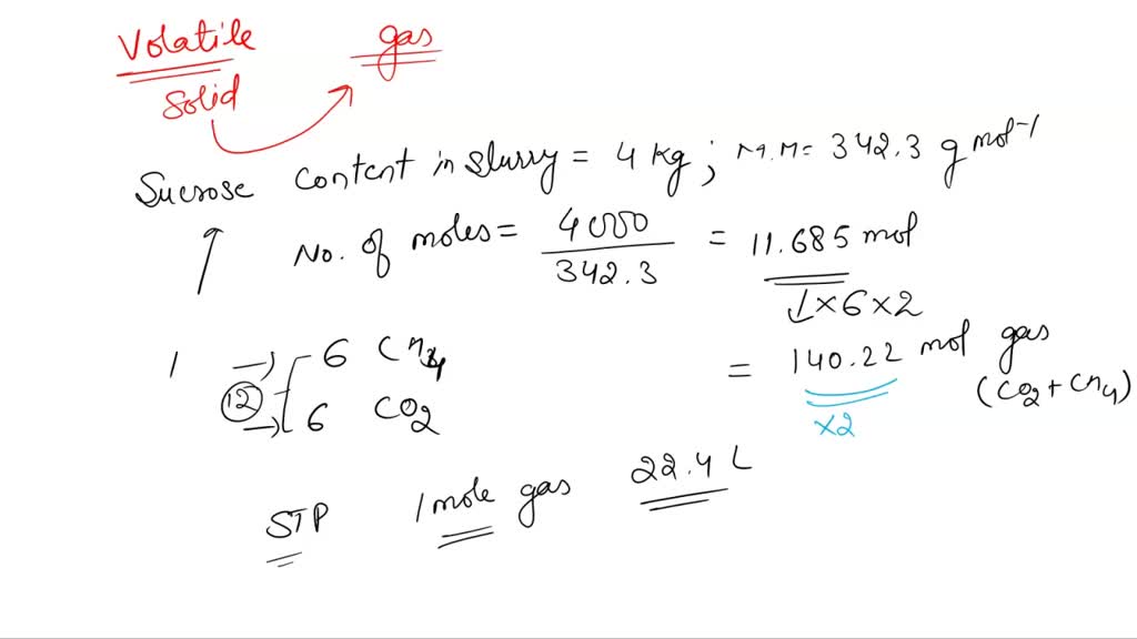 SOLVED: Anaerobic Digester Problem: Problem 1- (a) A 3 Cubic Meter ...