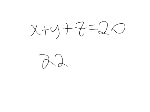how-many-integer-solutions-are-there-to-the-equation-x-y-z-20-with-x-2-y-2-and-z-0