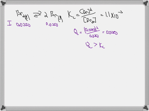 at-1280c-the-equilibrium-constant-kcfor-the-reaction-br2g-2brg-is-11-103-if-the-initial-concentrations-are-br2-00350-m-and-br-00350-m-calculate-the-concentrations-of-these-two-species-at-equ-83088