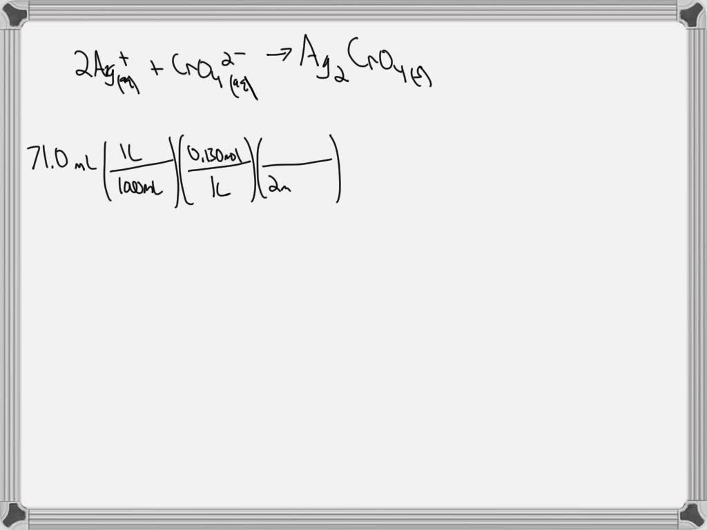 SOLVED: What mass of Na2CrO4 is required to precipitate all of the ...