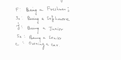 ex-22-a-student-dormitory-in-a-college-consists-of-the-following-30-are-freshman-of-whom-10-own-a-car-40-are-sophomore-of-whom-20-own-a-car-20-are-juniors-of-whom-40-own-a-car-60-of-seniors-43227