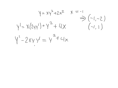 find-the-equation-of-all-tangent-lines-in-slope-intercept-form-yxy22x2-at-x-1