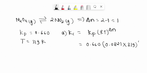 consider-the-equilibrium-between-dinitrogen-tetroxide-and-nitrogen-dioxide-n2o4g-2no2g-with-kp-0660-at-319-k-what-is-the-value-of-kc-for-this-reaction-if-the-equilibrium-partial-pressure-of-44172