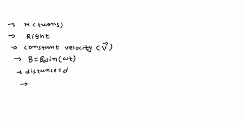 The rectangular loop of N turns shown below moves to the...