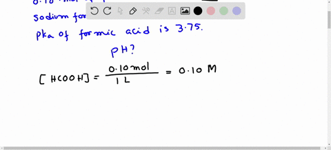 what-is-the-ph-of-a-buffer-solution-made-by-dissolving-010-mol-of-formic-acid-hcooh-and-010-mol-of-sodium-formate-hcoona-in-1-l-of-water-pka-of-formic-acid-is-375-45658