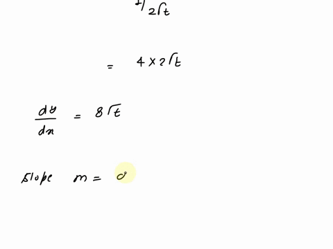 determine-the-slope-of-the-tangent-line-then-find-the-equation-of-the-tangent-line-at-t-4-xvty4t-slope-equation-94682