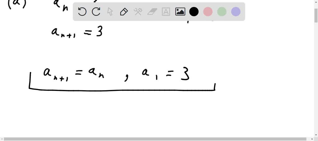 SOLVED: Q3 For each of these sequences find recurrence relation ...