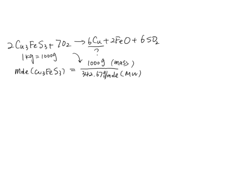 using-the-balanced-chemical-reaction-below-how-many-grams-of-copper-cu-metal-can-be-obtained-from-100-mathrmkg-of-copper-ore-leftmathrmcu_3-mathrmfes_3right-beginarrayl-2-mathrmcu_3-mathrmfes_3mathrms