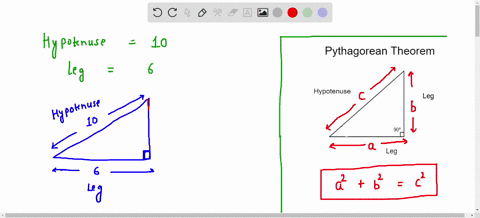 find-the-missing-leg-length-of-a-right-triangle-that-has-a-hypotenuse-of-10-and-leg-length-of-6-95728