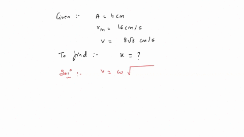 the-amplitude-of-a-particle-executing-shm-is-4-cm-at-the-mean-position-the-speed-of-the-particle-is-16-cmsec-the-distance-of-the-particle-from-the-mean-position-at-which-the-speed-of-the-particle-be-4