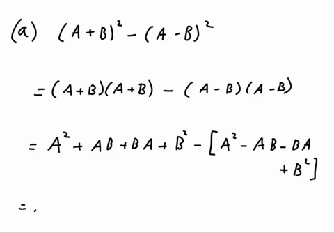 suppose-that-a-and-b-are-nxn-matrices-simplify-the-expression