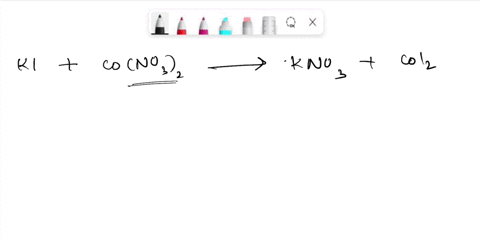 write-the-balanced-equation-ionic-equation-and-net-ionic-equation-for-the-following-and-state-if-a-reaction-occurs-potassium-iodide-cobaltii-nitrate-hydrochloric-acid-sodium-carbonate-copper-42442