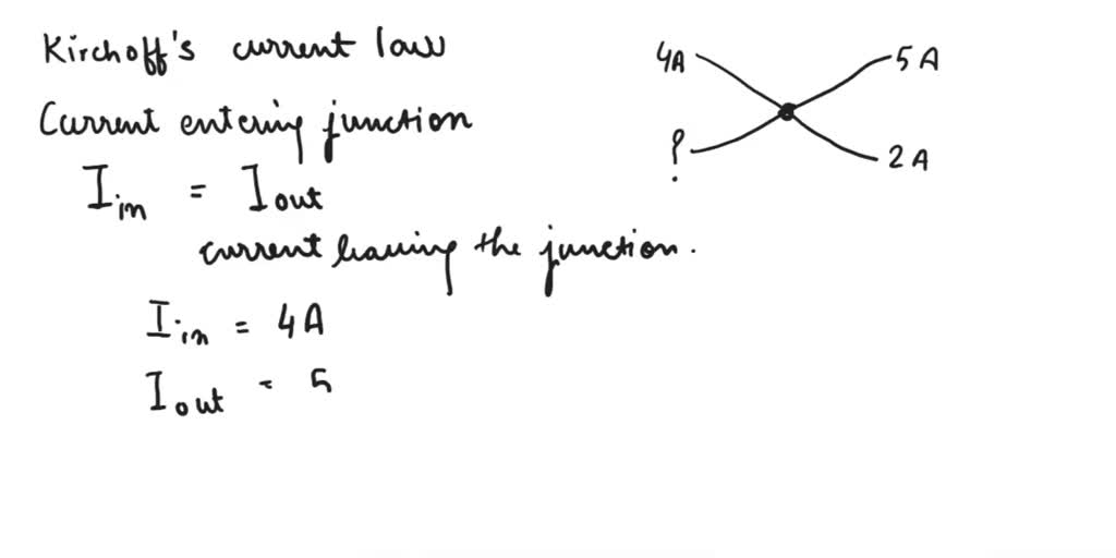 SOLVED Four wires meet at a junction. The first carries 4 A into the junction, the second