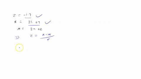 correct-use-the-z-score-formula-zfracx-musigma-and-the-information-below-to-find-the-value-of-sigma-round-your-answer-to-one-decimal-place-if-necessary-z-170-x2167-text-and-mu2762-answer