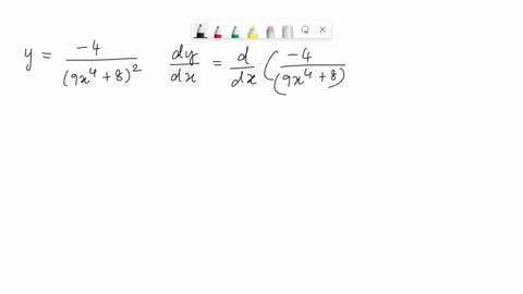 find-the-derivative-of-the-following-function-y-9x-4-8-dy-dx-63824
