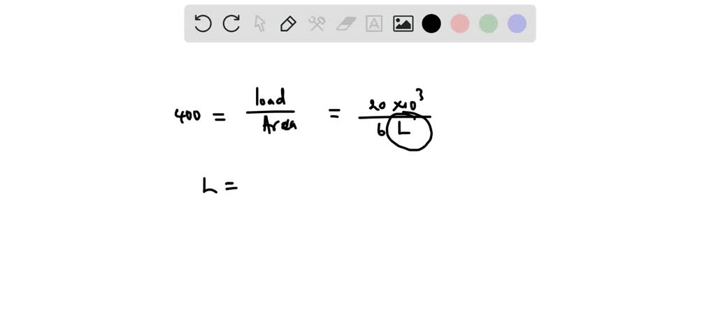 SOLVED: The axial force in the column supporting the timber beam shown ...