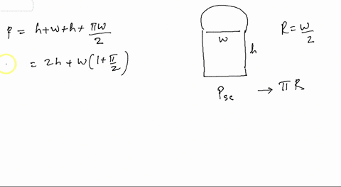 a-norman-window-has-the-shape-of-a-rectangle-with-a-semi-circle-on-top-diameter-of-the-semicircle-exactly-matches-the-width-of-the-rectangle-find-the-dimensions-wh-of-the-norman-window-whose-34243