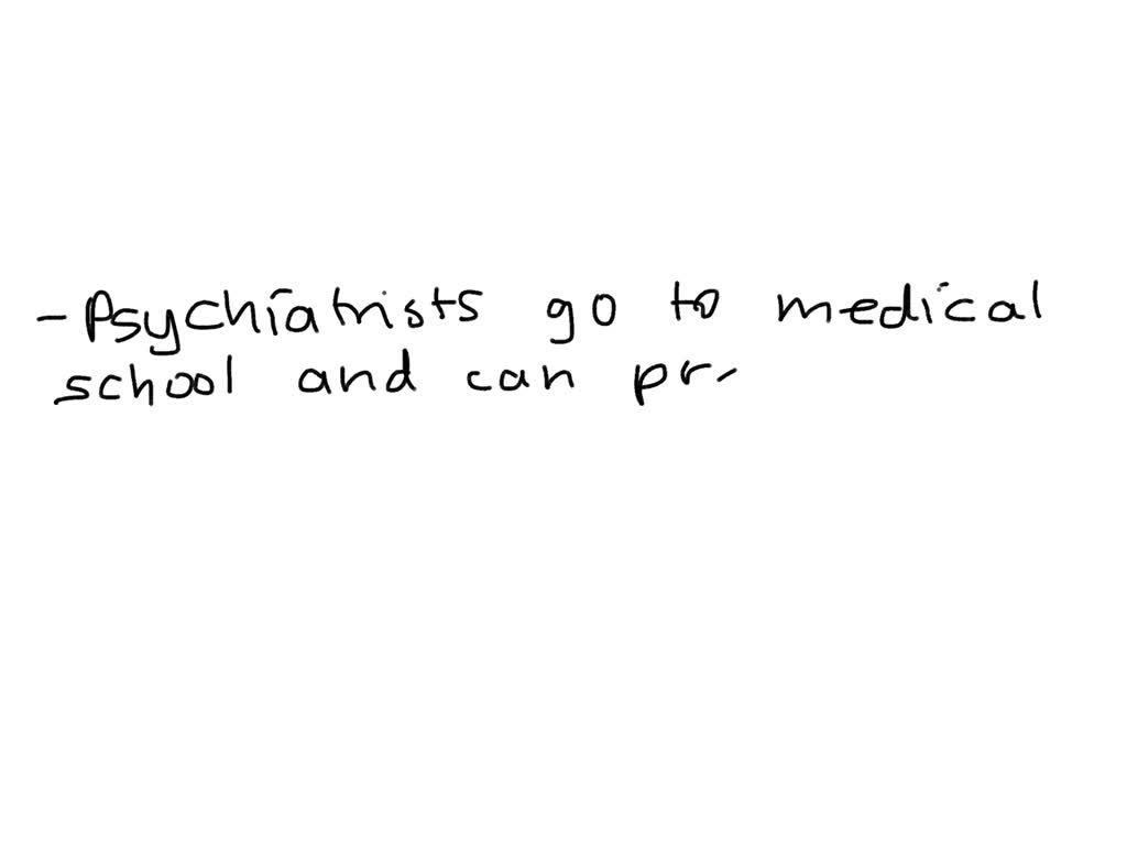 SOLVED: How Is A Clinical Psychologist Different From A Psychiatrist? A ...