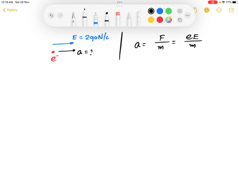 inside-a-cathode-ray-tube-an-electron-is-in-the-presence-of-a-uniform-electric-field-with-a-magnitude-of-290-nc-a-what-is-the-magnitude-of-the-acceleration-of-the-electron-in-ms2-ms2-b-the-e-46915