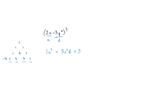 how-can-you-use-pascals-triangle-to-expand-21-3y3-drag-an-expression-or-value-into-each-box-to-correctly-complete-the-statements_-from-pascals-triangle-use-the-coefficients-for-the-leading-f-11705