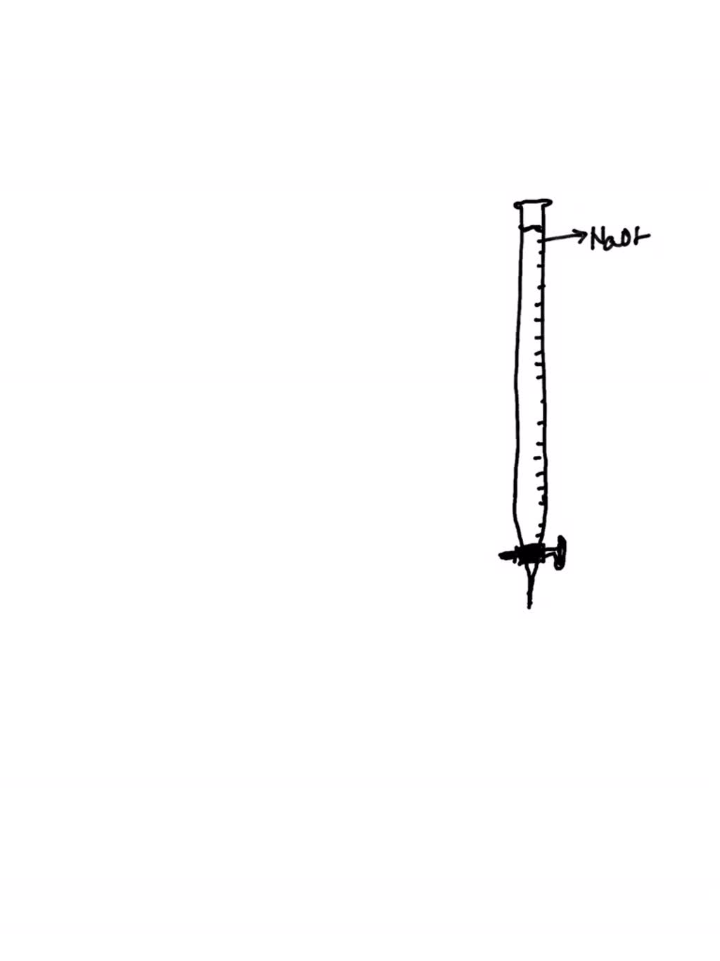 SOLVED Draw and label a complete laboratory setup of acidbase