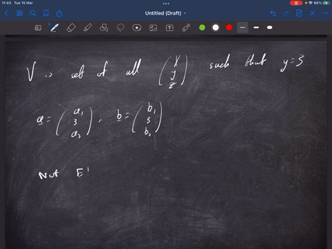 show-that-the-given-set-v-is-not-subspace-of-r3-vis-the-set-of-all-such-that-y-3-let-a-and-be-two-vectors-in-v-which-of-the-following-is-required-to-show-that-the-given-set-v-is-not-subspace-45705
