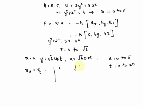 the-temperature-at-the-point-x-y-z-in-a-substance-with-conductivity-k-85-is-ux-y-z-3y2-3z2-find-the-rate-of-heat-flow-inward-across-the-cylindrical-surface-y2-z2-6-0-x-5-57164