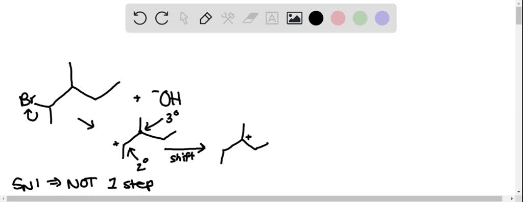 SOLVED: Consider the reaction of an alkyl bromide and hydroxide ion ...