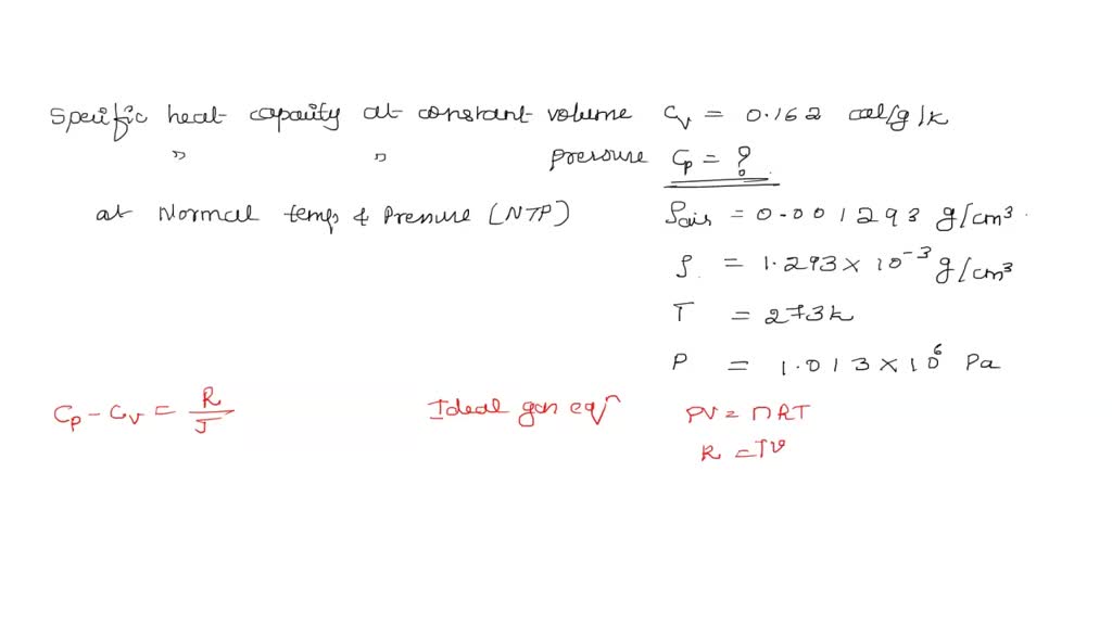 solved-calculate-specific-heat-capacity-at-constant-pressure-of-air