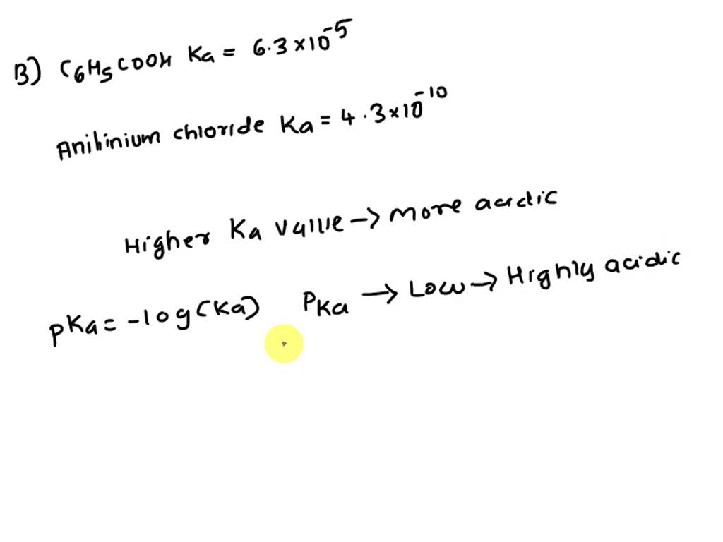 SOLVED: Benzoic Acid (C6H5COOH) And Aniline (C6H5NH2) Are Both ...