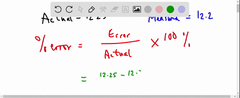 the-actual-length-of-a-machine-is-1225-cm-the-measured-length-is-122-cm-round-the-answer-to-part-b-to-the-nearest-hundredth-of-percent-find-the-percent-error-50668