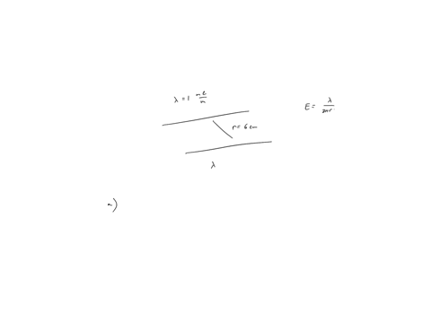 two-parallel-uniformly-charged-infinite-long-wires-carry-opposite-charges-with-a-liner-charge-density-1-mcm-and-are-60-cm-apart-at-a-point-midway-between-them-determine-a-the-magnitude-and-d-43903
