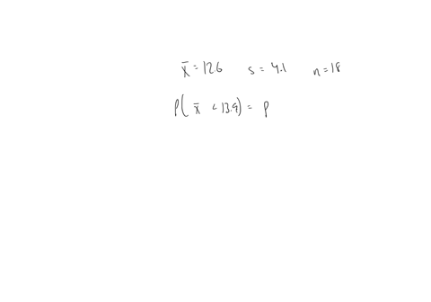 a-a-manufacturer-knows-that-their-items-have-a-normally-distributed-length-with-a-mean-of-126-inches-and-standard-deviation-of-41-inches-if-18-items-are-chosen-at-random-what-is-the-probabil-49066