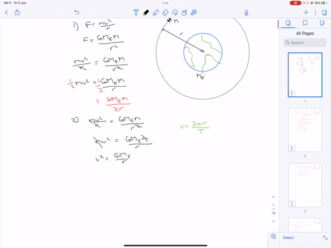 4-a-satellite-mass-m-is-in-circular-orbit-radius-r-around-the-earth-which-has-mass-me-and-radius-re-the-value-of-r-is-large-enough-that-you-cannot-assume-the-force-of-gravity-is-the-same-as-68093