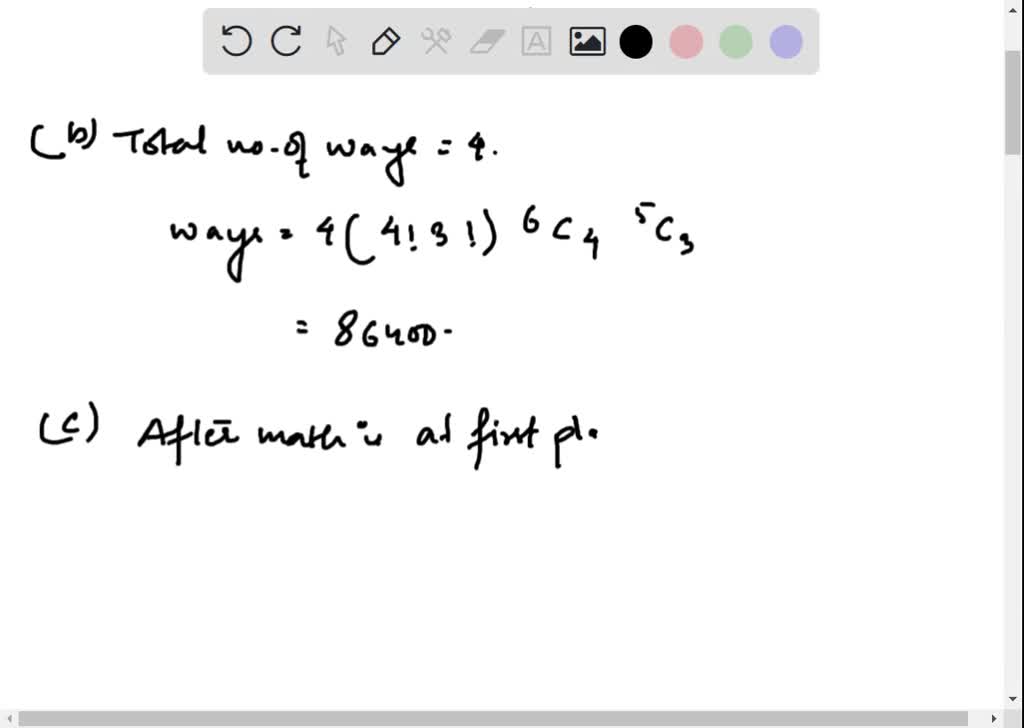 3. If 4 Math books are selected from 6 different Math books, and 3