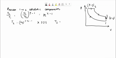 in-an-engine-working-on-the-diesel-cycle-the-ratios-of-the-weights-of-air-and-fuel-supplied-is-50-1the-temperature-of-air-at-the-beginning-of-the-compression-is-60-c-and-the-compression-rati-55003