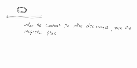 the-current-in-the-wire-is-decreasing-what-is-the-direction-of-the-current-induced-on-the-coil-25312