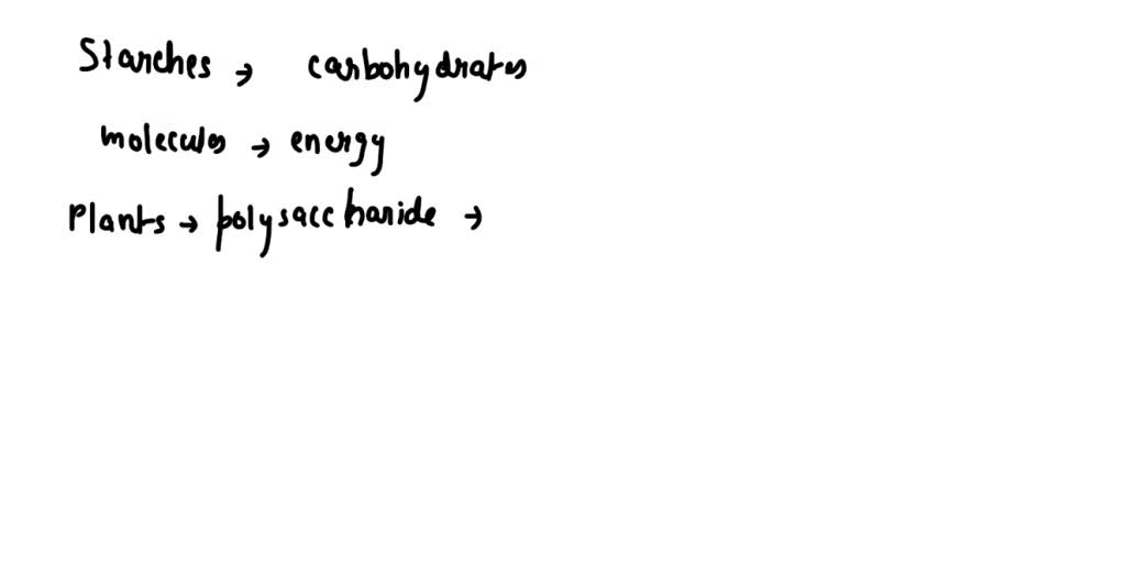 SOLVED Starches and sugars belong to the class of biological molecules