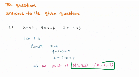 find-the-coordinates-of-a-point-p-on-the-line-and-a-vector-v-parallel-to-the-line-x-96-y-62-z-1px-y-z-v-93389