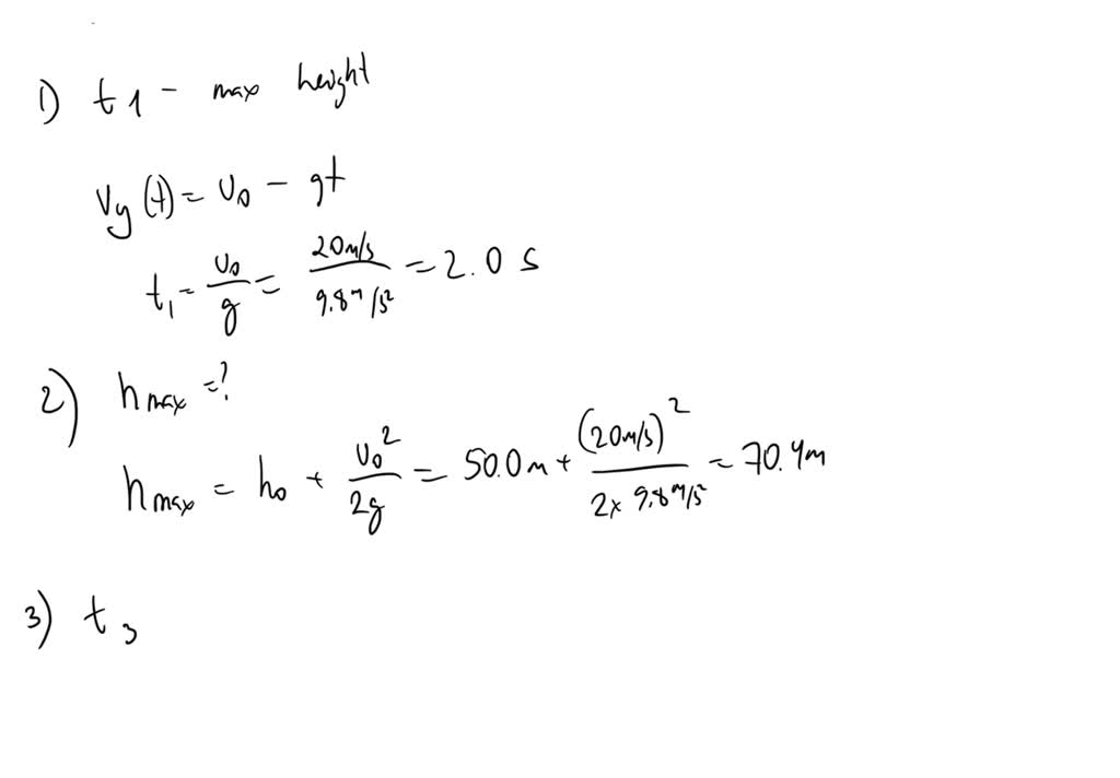 A stone thrown from the top of a building is given an initial velocity ...