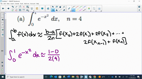 use-the-trapezoidal-rule-to-approximate-the-value-of-each-definite-integral