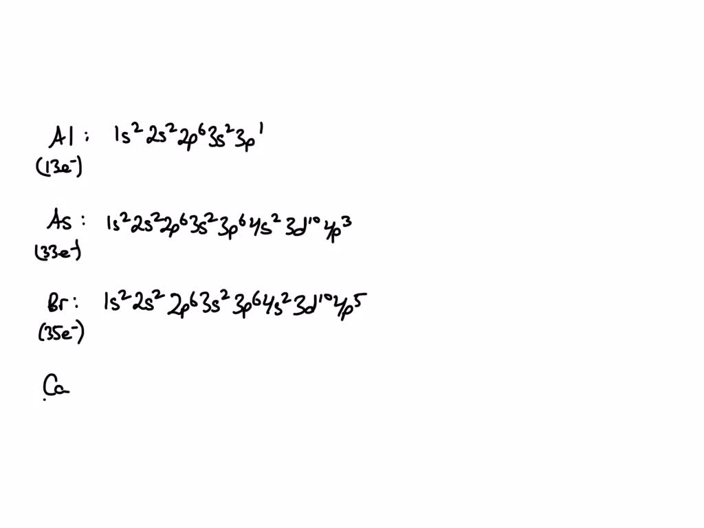 write the complete ground state electron configuration of bromine