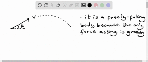 a-projectile-is-launched-at-some-angle-to-the-horizontal-with-some-initial-speed-vi-and-air-resistance-is-negligible-a-is-the-projectile-a-freely-falling-body-b-what-is-its-acceleration-in-t-46224