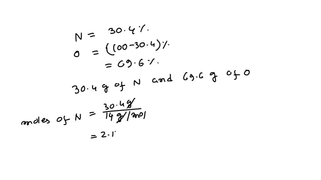 SOLVED: What is the empirical formula for a compound containing 30.4% ...