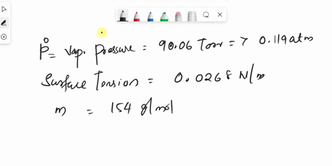 the-vapour-pressure-surface-tension-and-density-of-ccl4-at-20oc-are-9006-torr-00268-nm-and-1595-gcm3-respectively-calculate-the-lowest-pressure-needed-in-a-closed-vessel-containing-pure-ccl4-81592
