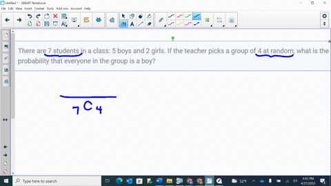 there-are-7-students-in-a-class-5-boys-and-2-girls-if-the-teacher-picks-a-group-of-4-at-random-what-is-the-probability-that-everyone-in-the-group-is-a-boy-93423